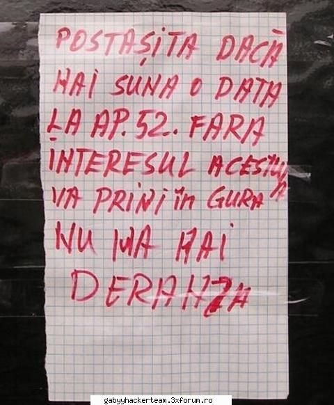 anunt important postasita