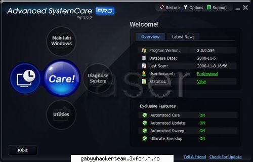 advanced systemcare 3.3.1.652 installing malicious items your computer. erases and updates your
