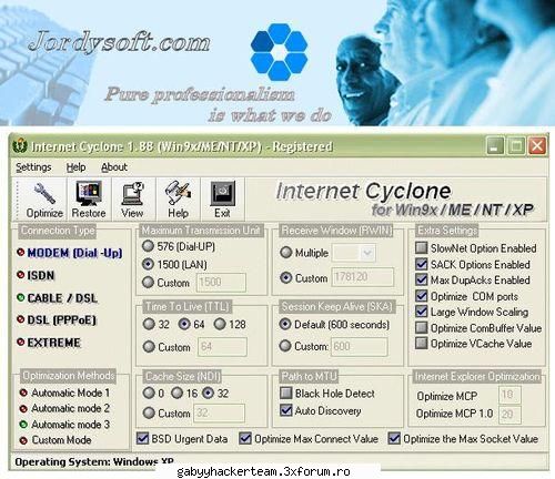internet cyclone v1.98 internet cyclone powerful, internet optimizer for windows 95, 98, me, nt,