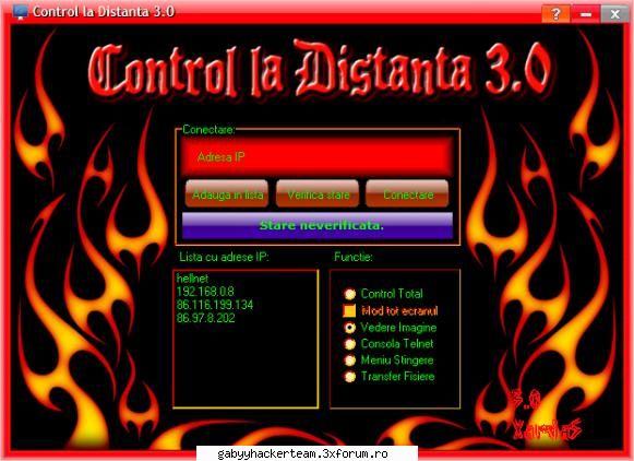 cal troian ajutor!!! frate incearca distanta control total2.mod tot     folosi, vezi