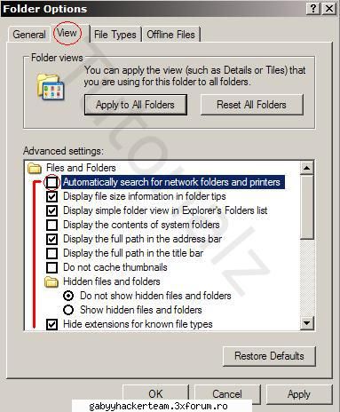 browsing mai bun fisierele deschide computer mergi tools folder options2. click tab-ul view setarile