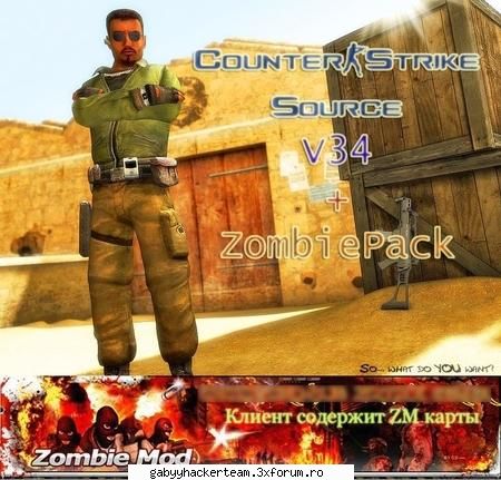 Counter-strike Source Zombie MOD (PC) - Each player ubistvo for zombies, or infected - Jocuri PC