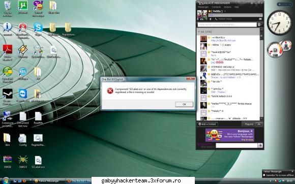 One Bot Kill Y!Messenger Crash - uite cemi zice mie PLS AJUTATIMA x(x(x( - Yahoo Tools