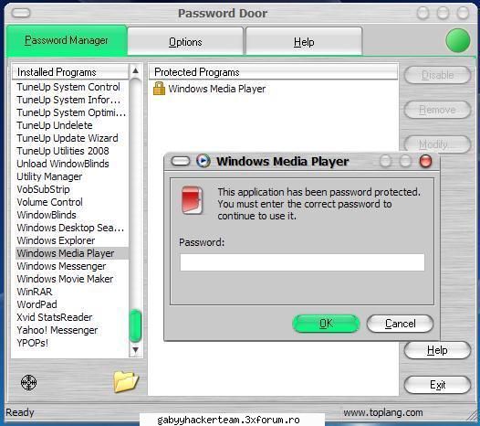 Password Door 8.4.2 - Password Door 8.4.2 Password protect programs on - Software PC
