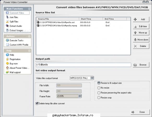 Power Video Converter 2.2.6 - Will convert, join or split your video files - Software PC
