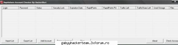 RapidShare Account Checker - link download Am facun un rapid Share Account - Hacking T00ls