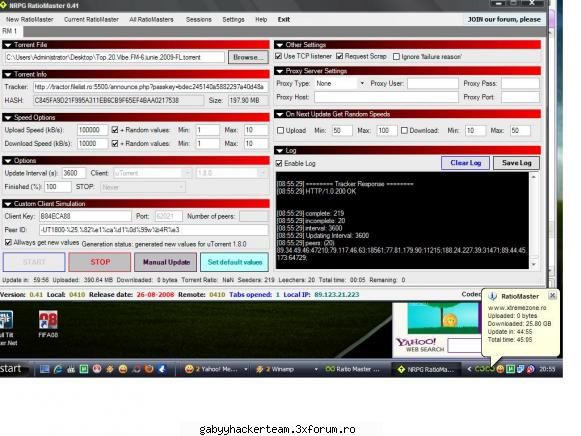 Ratie mare pe filelist - link download eu bag uploadez 10.000 la torrent - Hacking T00ls