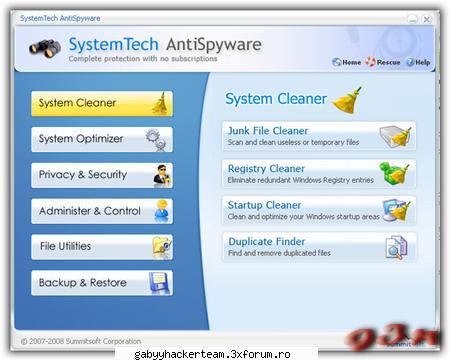 SystemTech AntiSpyware v2.0 - SystemTech AntiSpyware v2.0 | 20.28 MB Stay - Software PC
