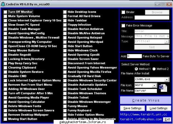 Terrabit Virus Maker - This is a virus maker for Little Virus makers - Hacking T00ls