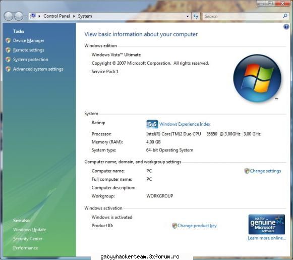 WINDOWS VISTA ULTIMATE LITE MIX SP1 - christi - Software PC