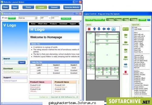 Website Layout Maker Ultra Edition v - Support drag and drop.Resize, move layouts in - Software PC