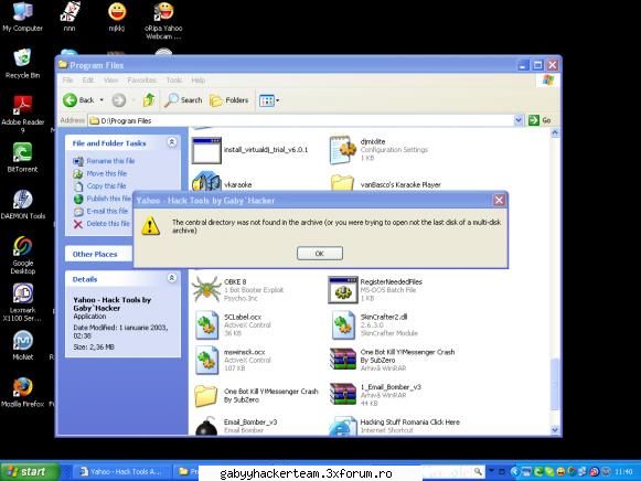 Yahoo - Hack Tools (AIO) - Uitati ce eroare imi apare :( Astept raspuns :( - Yahoo Tools